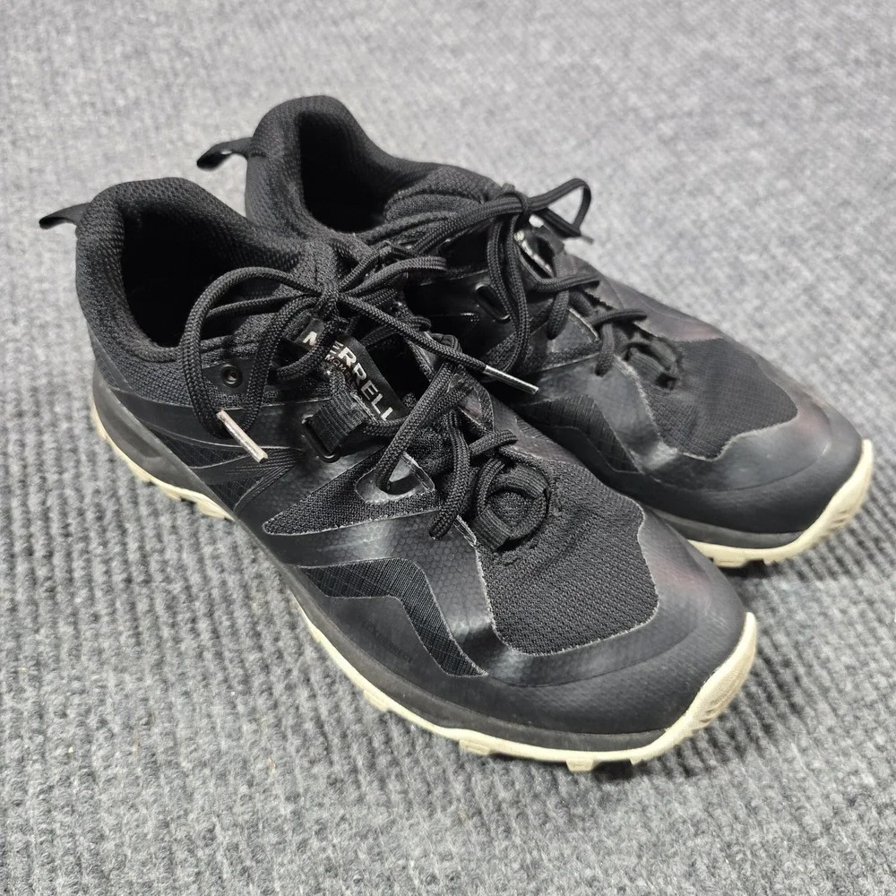 Merrell Trail Running Shoes Womens‎ Size 9.5 Black MQM Flex 2 Lace Up J034260